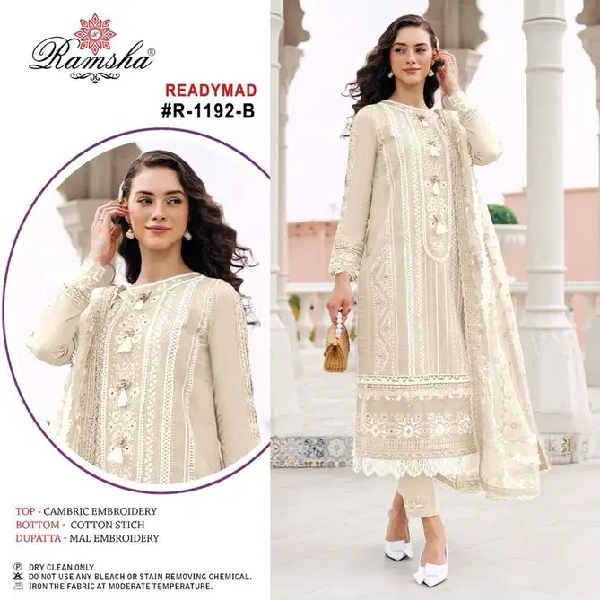 Ramsha R 1192 Nx Embroidery Readymade Pakistani Suits Wholesalers In Delhi
